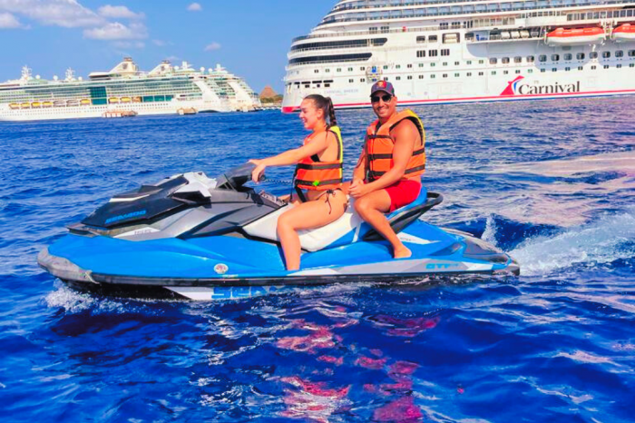 Best Cozumel Jet Ski Tour 90 Min + Food + Drinks